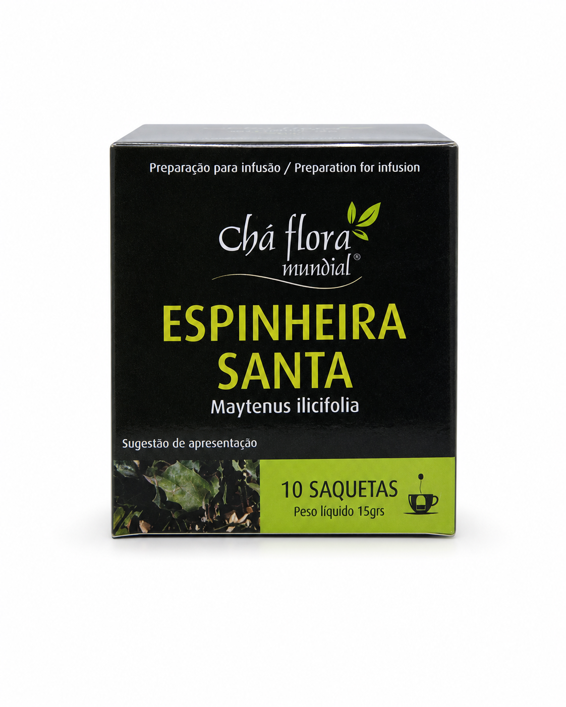 Infusão Espinheira Santa Chá Flora Mundial – 10 saquetas x 1,5g