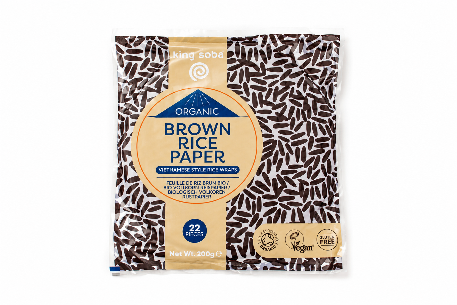 Papel de arroz integral orgânico